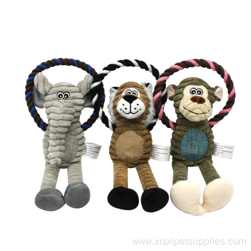 Cotton Knotted Rope Super Cute Dog Plush Toy